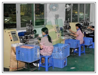 植毛加工車(chē)間